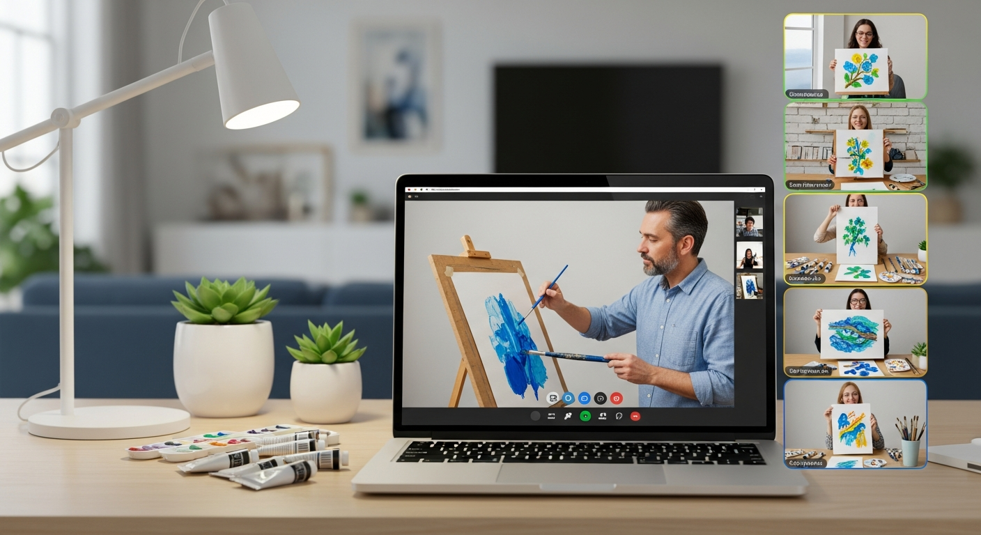 Пошаговая демонстрация техники гуашью